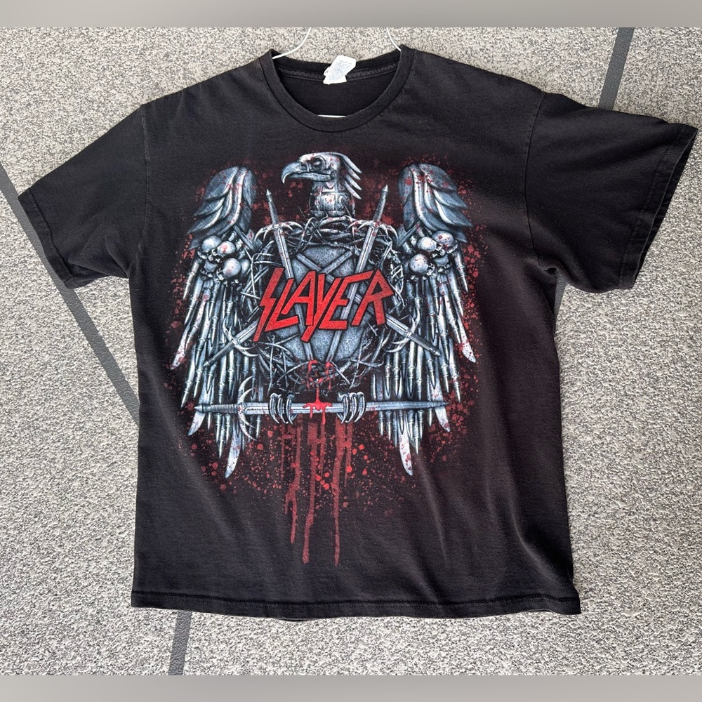 Great Condition! Slayer Eagle Logo T-Shirt Vintage